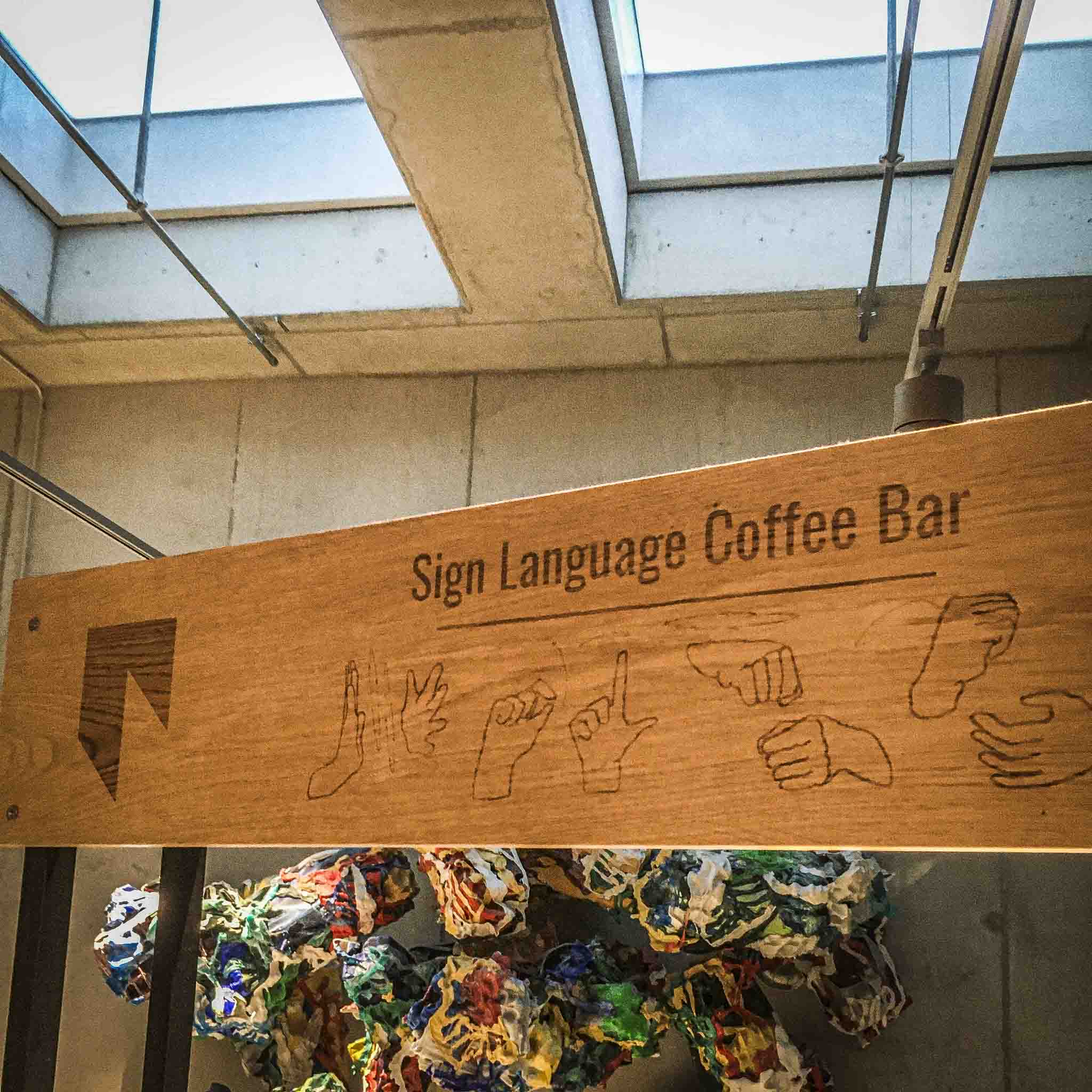 Sign Language Coffee Bar